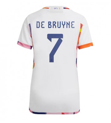 Belgien Kevin De Bruyne #7 Bortatröja Dam VM 2022 Korta ärmar